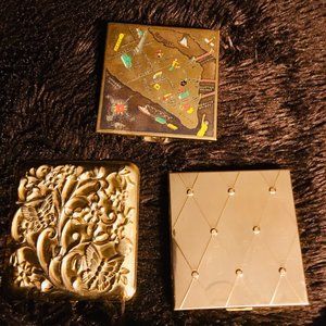 Trio - Butterfly Wadsworth / Volupte Manhattan NYC Map Compact / Quilted Volupte